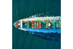 Container ships.